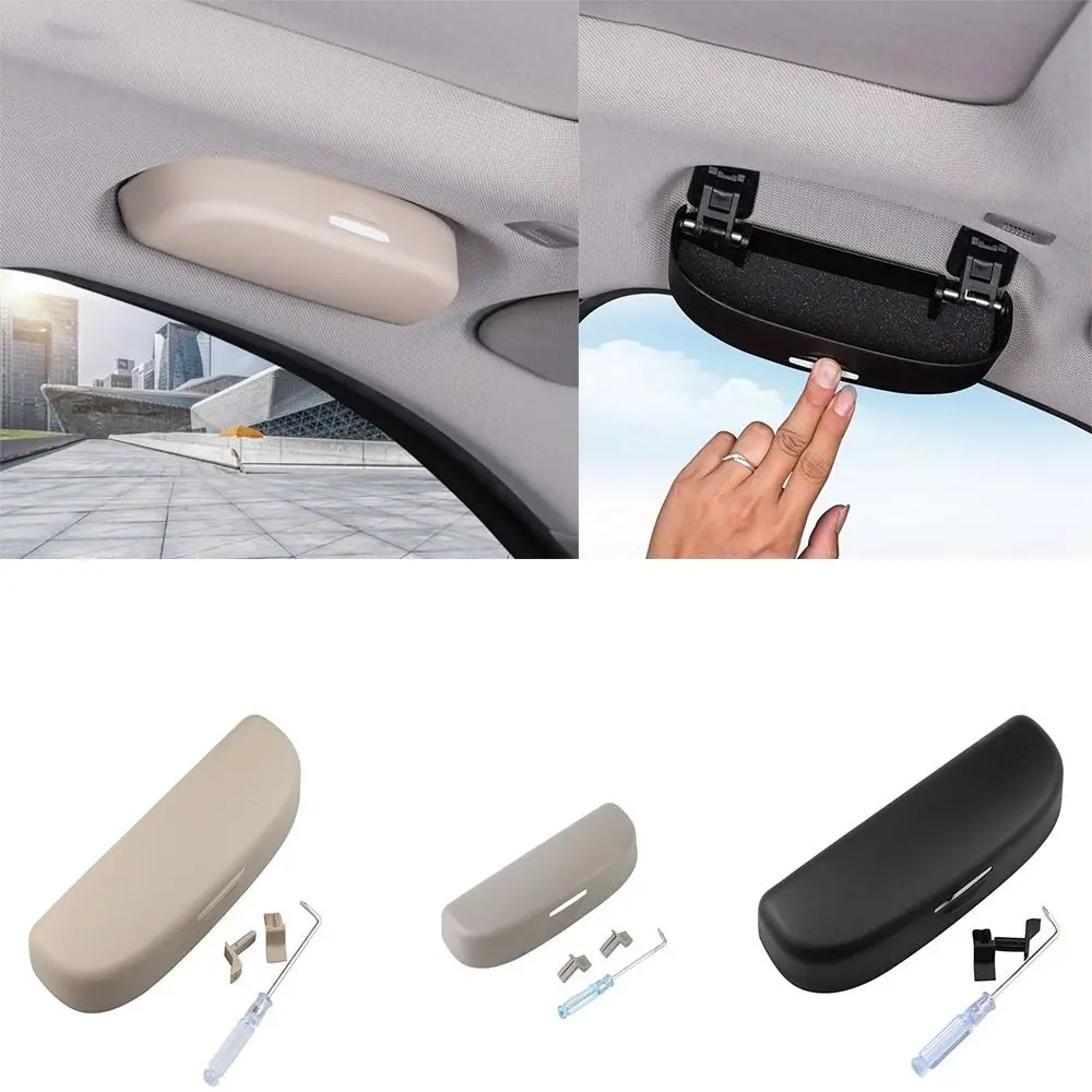 

3colors Car Visor Glasses Box Portable ABS Multifunctional Car Sunglass Holder Universal Reusable Glasses Holder For Honda