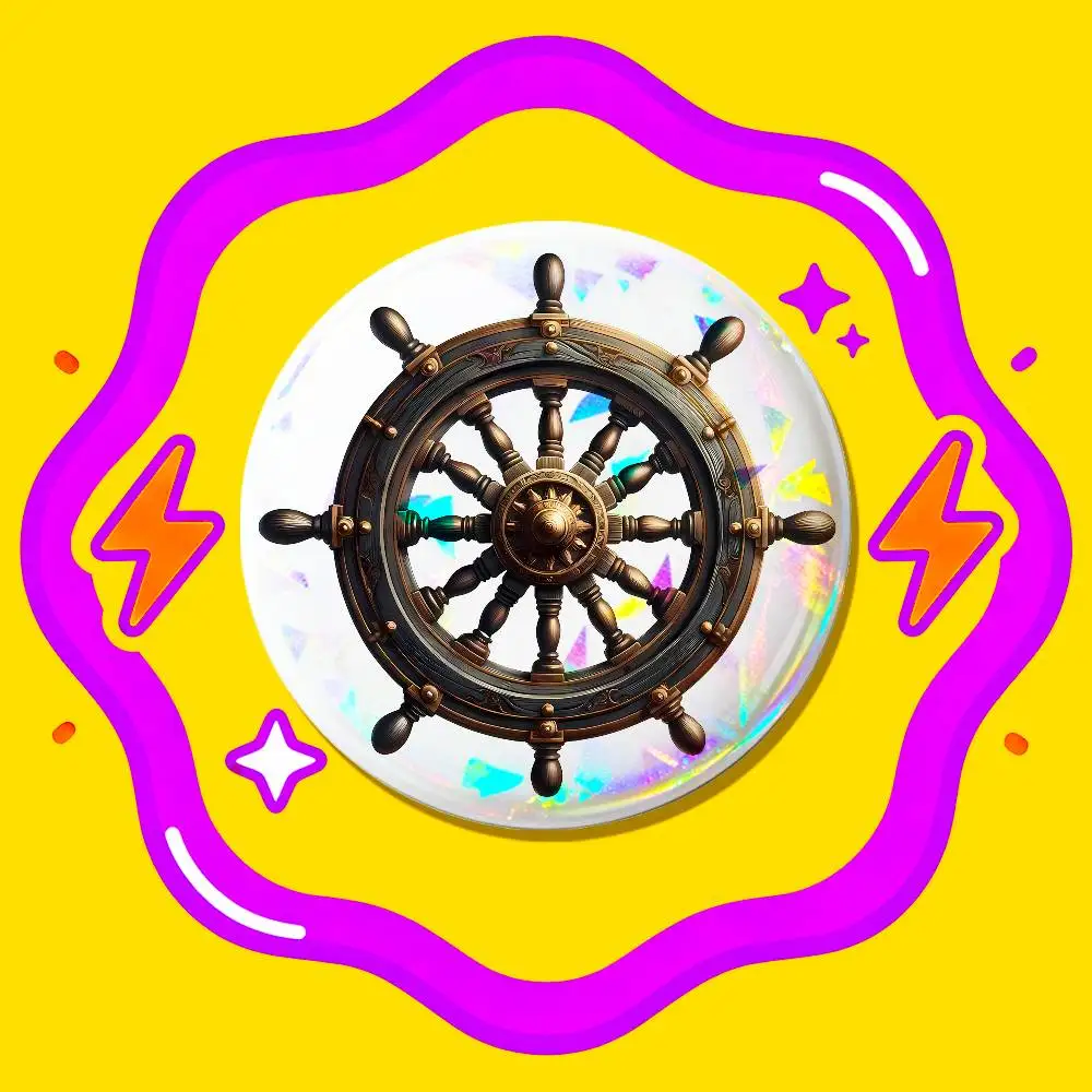 Round Pin Button Brooch Decor Fans Collection Cosplay Gift Custom 25mm For Anchor Boat Ship Wheel Compass Logo Badge