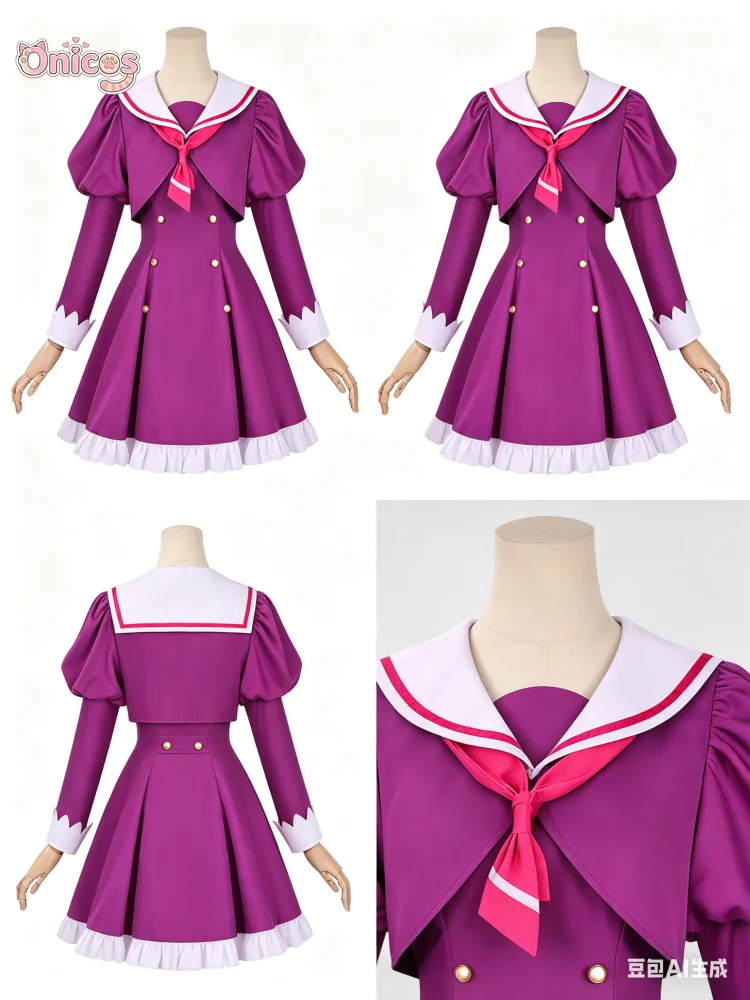

Костюм для косплея Star Detective Precure Ruruka Moria, платье-костюм, униформа для аниме-вечеринок, одежда для ролевых игр на Хэллоуин, Onicos