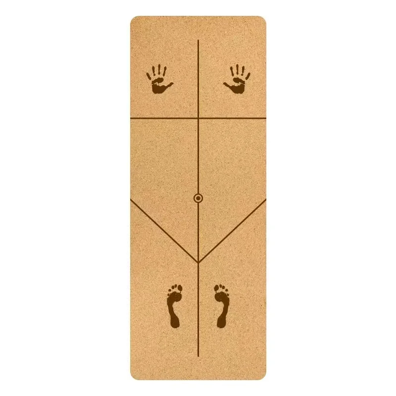 

Durable Cork Yoga Mats With Position Lines for Beginner Widen Non slip Pilates Mat for Gym Yoga Studio Fitness Gym Mats 183x68cm