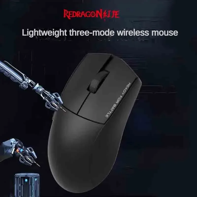 RedDragon G49 Wireless Mouse Tri-mode Lightweight Paw3311 PC Gamer Laptop Accessories Long Battery Life E-sports Bluetooth Mouse