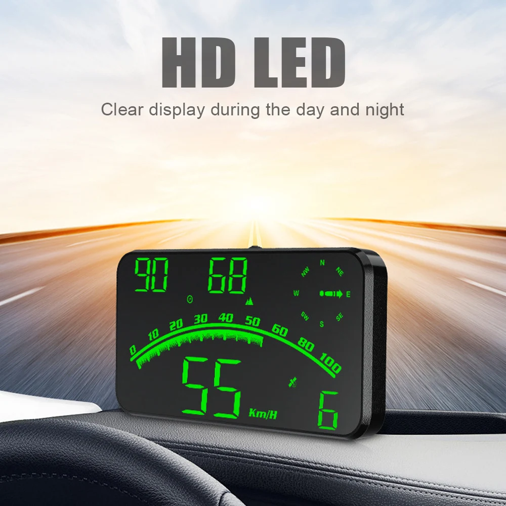 GPS Head Up Display Display a LED proiettore parabrezza contachilometri tachimetro G10 HUD universale con allarme di guida affaticamento di velocità