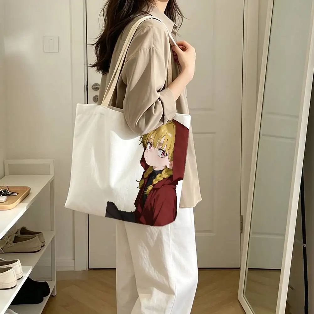 D-Daemons of the S-Shadow Realm Print Bag Eco Shopper Cotton Jute Bag Reusable Bag Foldable Reusable Sac Tissu