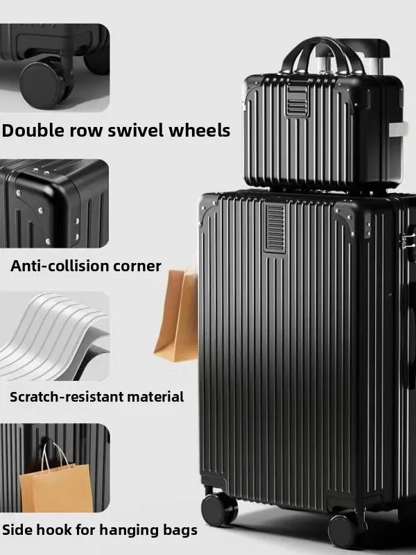 

Large Capaci Small Travel Suitcase 20 Inch Pull Rod Wheel 24 Student Password Leather Box 28 Universal Lage Bag