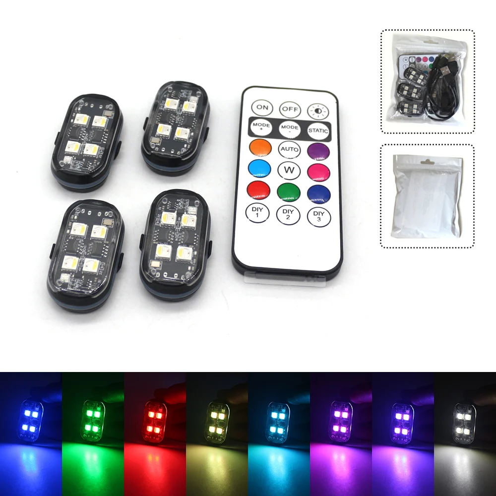 Lumière stroboscopique LED drone 7 couleurs anti-collision vol nuit 10 Lumière stroboscopique LED drone 7 couleurs anti-collision vol nuit 10