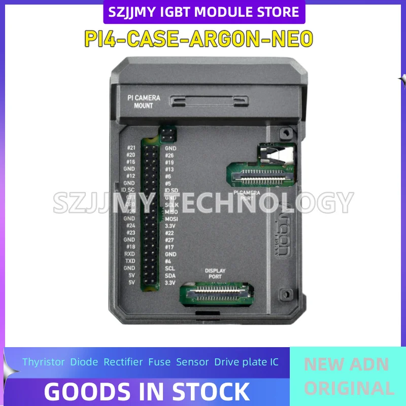Raspberry Pi 4th generation 4b shell ARGON NEO CASE aluminum alloy chassis passive heat dissipation sliding magnetic suction