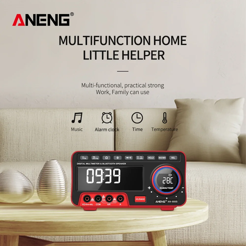 ANENG AN888S Profesional Digital Bench Multimeter 19999 Counts Transistor Tester Auto Range Voltmeter Multifunction Calibrator