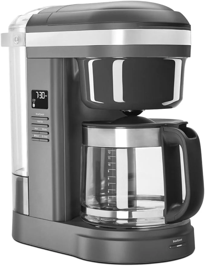 

HAOYUNMA 1208DG Drip Spiral Showerhead Coffee Maker, 12 Cup, Matte Grey