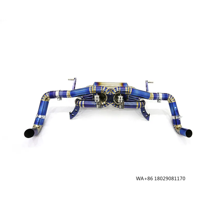 

Высокопроизводительная титановая выхлопная система OEM Catback для R8 V10 5.2L 2010-2013 с вакуумным клапаном и глушителем, установка на месте, высокая производительность