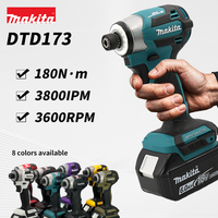 Makita DTD173 18V Cordless Screwdriver Impact Driver 180 N.m Brushless Electric Screwdriver LED Multifunction Household Tool