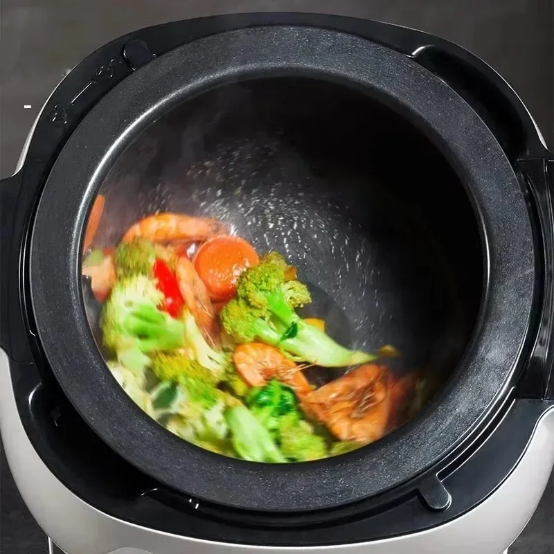 2026 2000W Intelligent Automatic Stir Frying Machine Household Electric Cooking Wok Pot Non-stick Multifunctional Cooker Pot