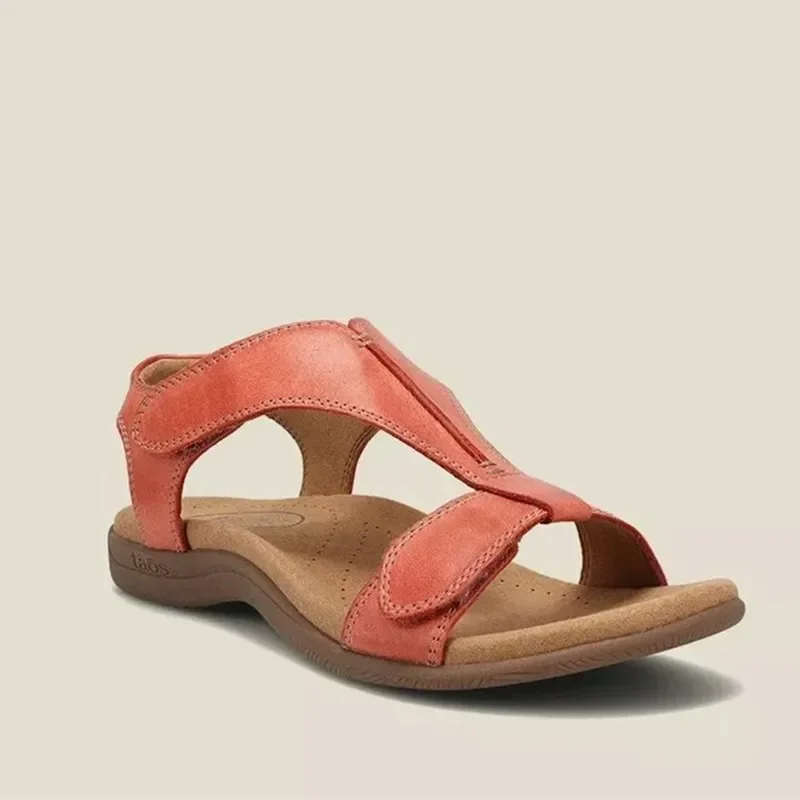

Plus Size Sandals Women's Summer New European and American Flat Arch Massage One Word Casual Beach Sandals