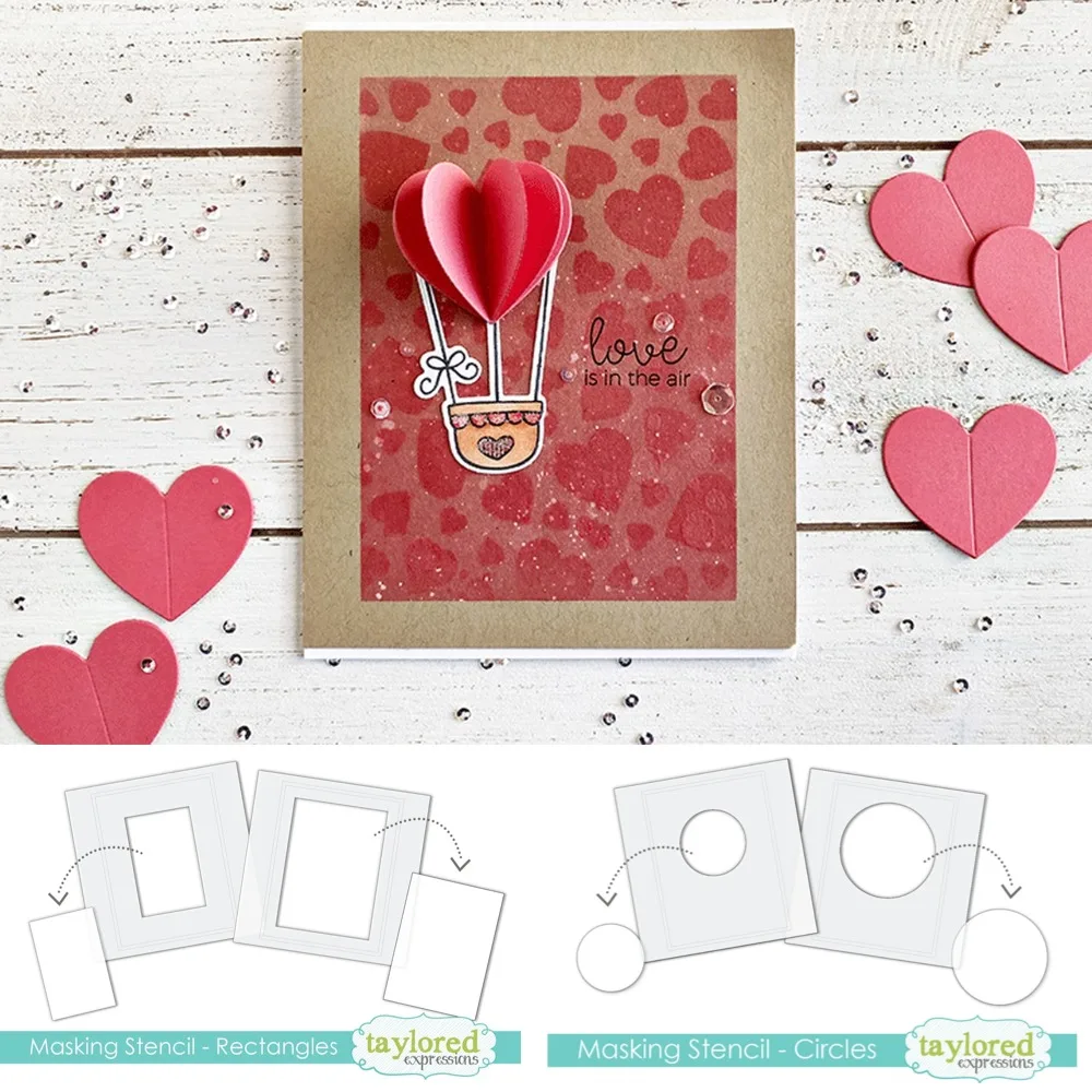 Stencil Scrapbook Diary Decoration Stencil Embossing Template DIY Greeting Card Handmade Five-pointed Star and Snowflake