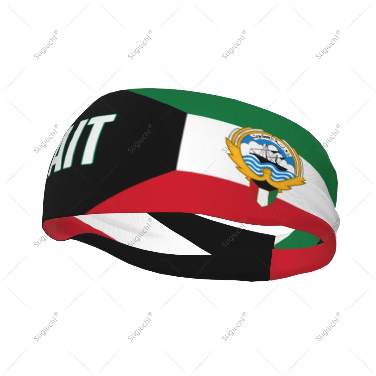 

Эластичные широкие повязки на голову с флагом Кувейта для мужчин и женщин, для йоги, фитнеса, тенниса, бега, занятий в спортзале