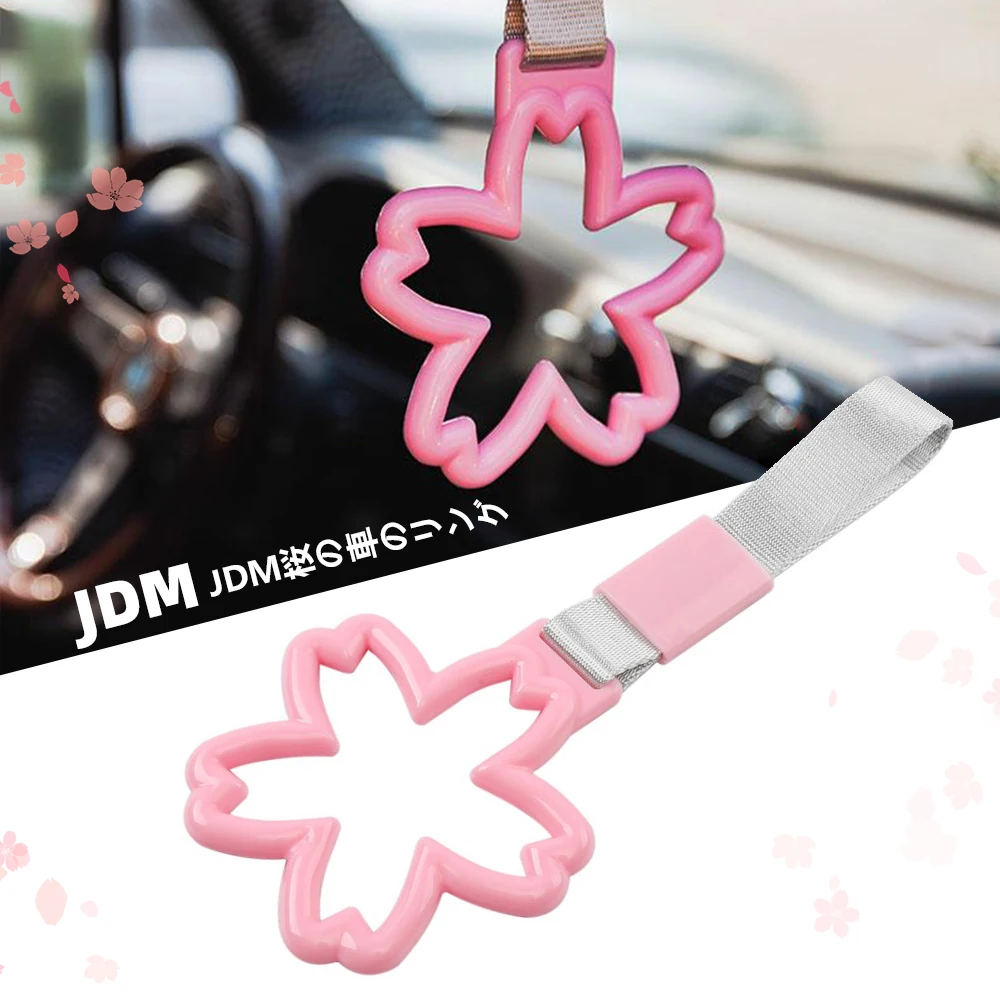 1pc Jdm Train Bus Hand Strap Drift Charm Strap Drift Car Accessories Car Shape Car Sakura Strap Front Tow Hook