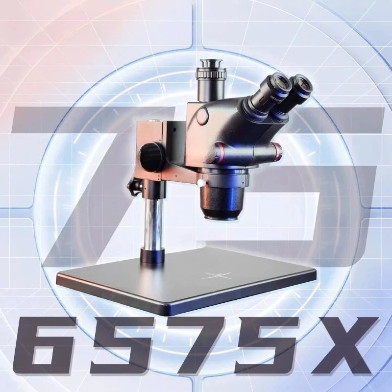 Trinocular microscope 6.5-75 times continuous zoom mobile phone maintenance equipment