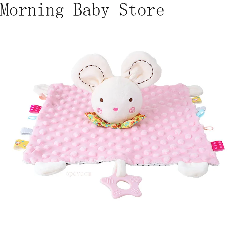 Newborn Baby Comforter Sleeping Dolls Soft Plush Animal Pacifier Towel Sleep Toy Soother Appease Towel Blanket Handkerchief