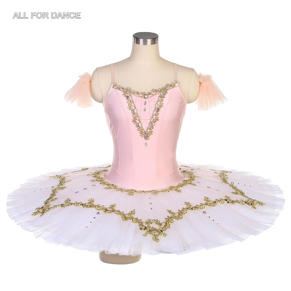 BLL506 vestido tutú de bailarina de LICRA lila/rosa pálido para niñas adultas trajes de baile de Ballet preprofesionales tutús de panqueque