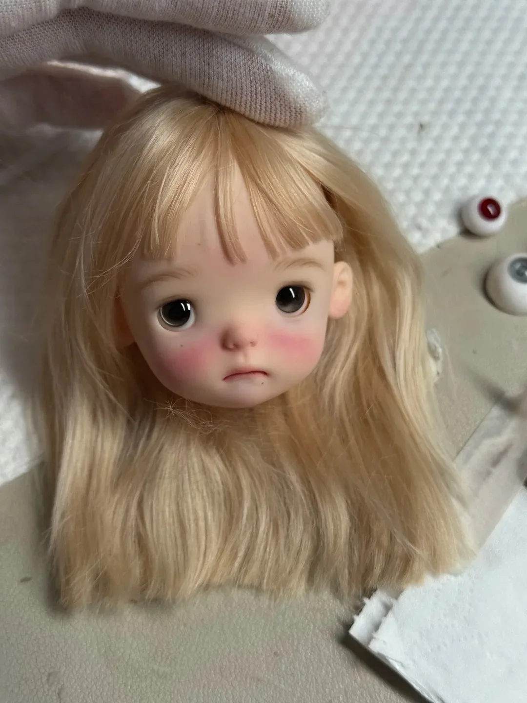 

Янтарная 1/6 SD BJD кукла xiao p Head, милая красивая девушка, игрушка из смолы, подарок, просто голова, высокое качество, коллекционная