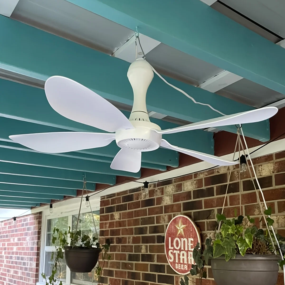 USB-Mini-Hängeventilator, leiser Camping-Ventilator, Notfall, tragbar, zum Aufhängen im Freien, Pavillon, Baldachin, Schlafsaal-Ventilator, geräuschlos, geeignet für zehn