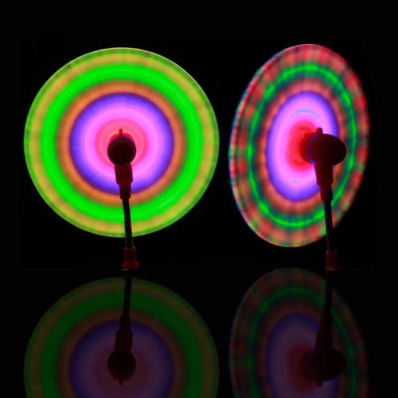 LED Windmill Spinner Light Up Spinning Wand Toy for Kids 10 Inch Spin Toy with Music Birthday Gift for Boys and Girls