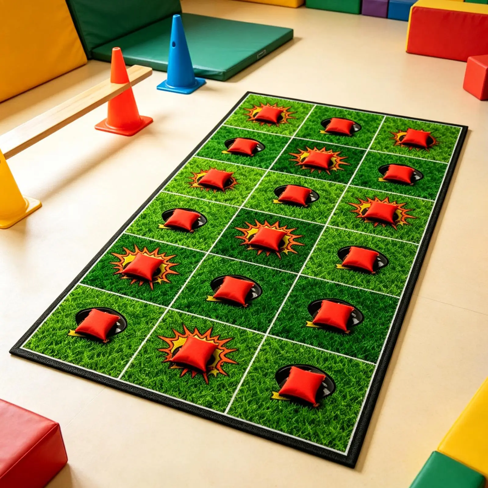 Memory Game Toys Memory Training Fun Interactive Activities Mat Voice Guidance Floor Mat For Yard Lawn Camping Park Picnic