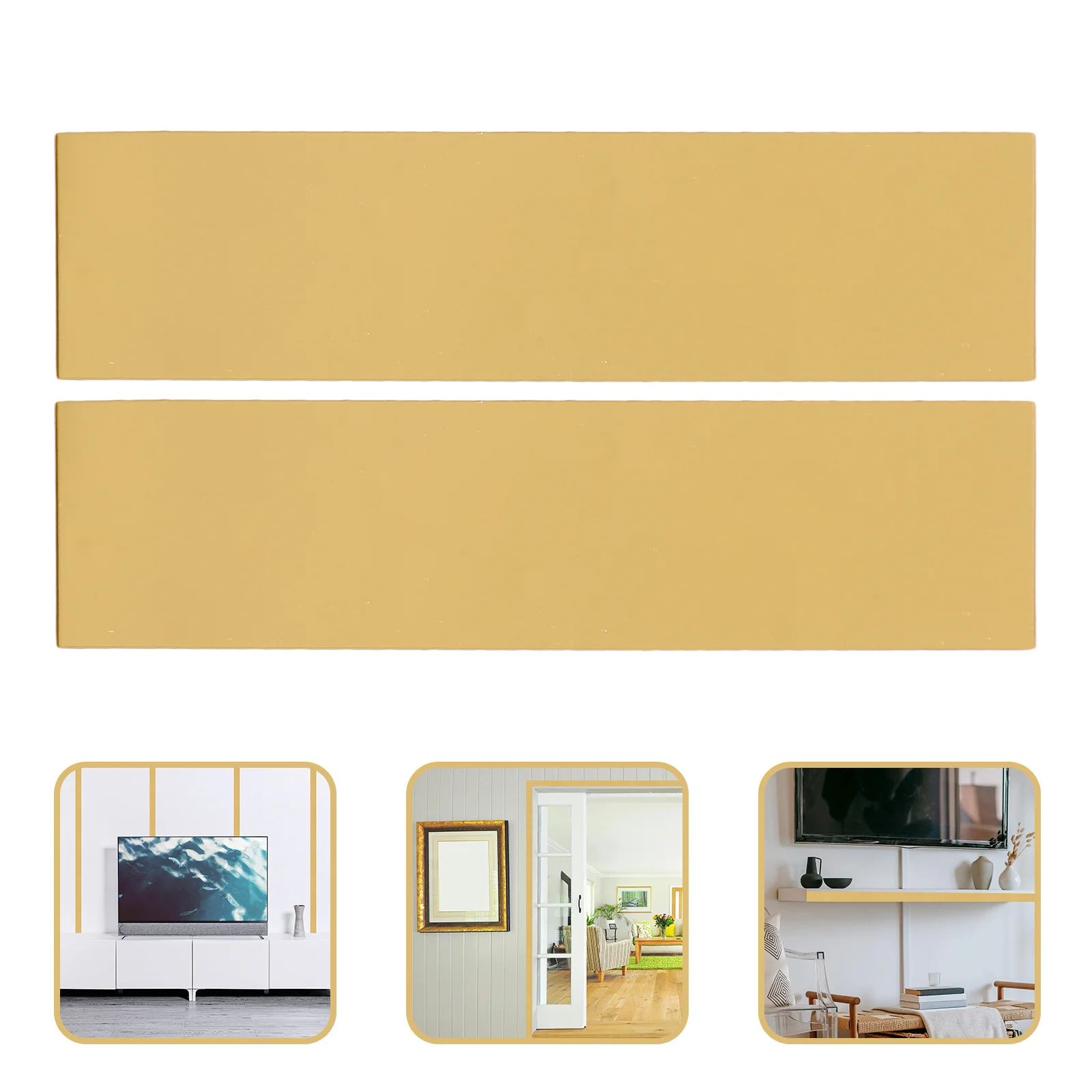 

10Pcs Mirror Surface Self Adhesive Wall Corner Banding Strip Removable Peel and Stick for Tile Cabinet Furniture