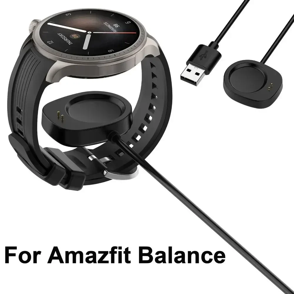 Fast Charging USB Charging Cable for Amazfit Balance A2286 Smart 1M Watch Power Charge Wire Charger
