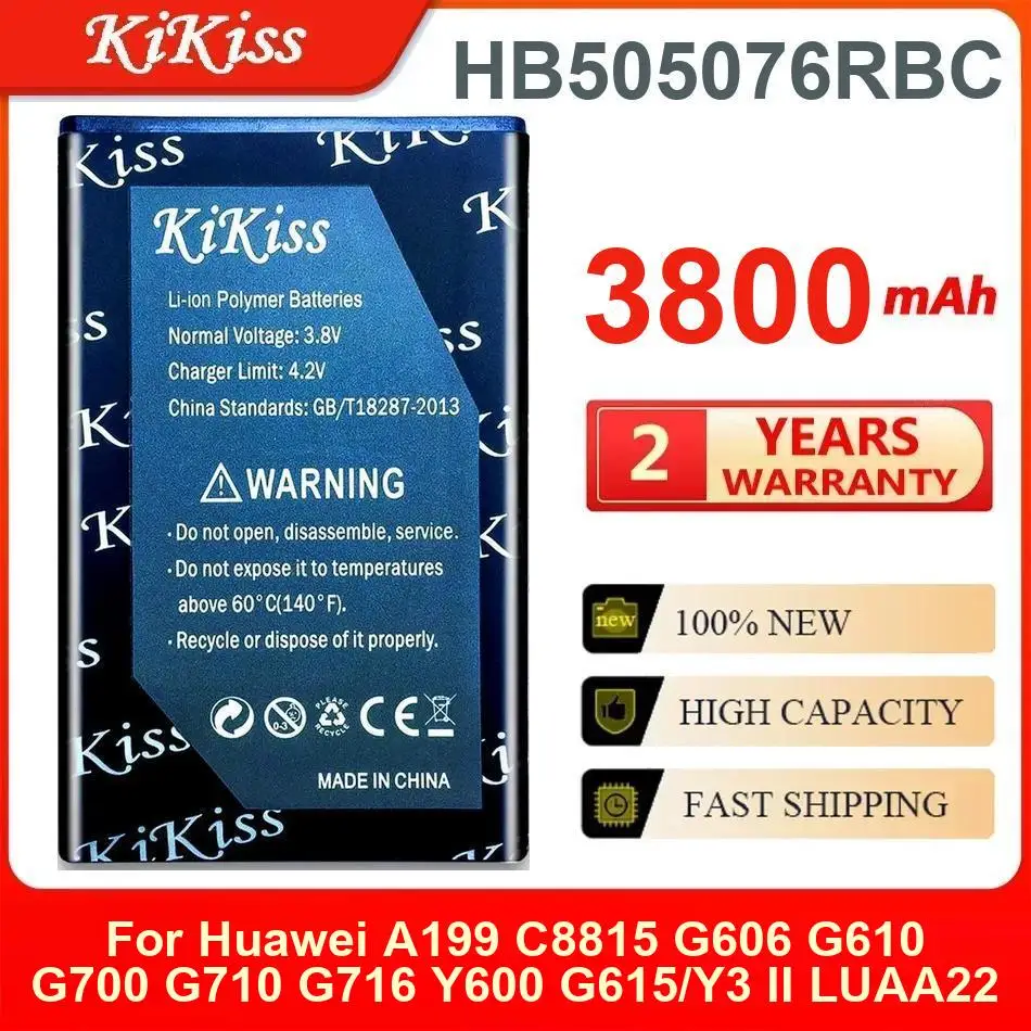 بطارية 3800Mah لهواوي A199 C8815 G606 G610 G700 G710 G716 Y600 G615 Y3 Ii Lua-A22 Lua-U02 Lua-L21 Lua-U22 Lua-L02 #1
