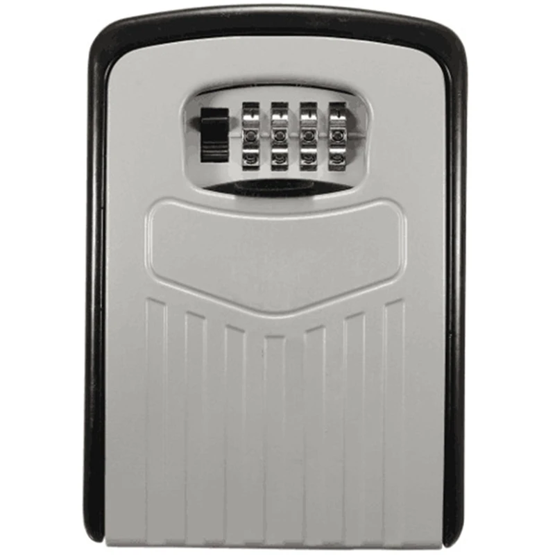 Caja secreta de almacenamiento de llaves de montaje en pared, organizador, combinación de 4 dígitos, contraseña, cerradura de código de seguridad sin llave, caja de seguridad para llaves para el hogar