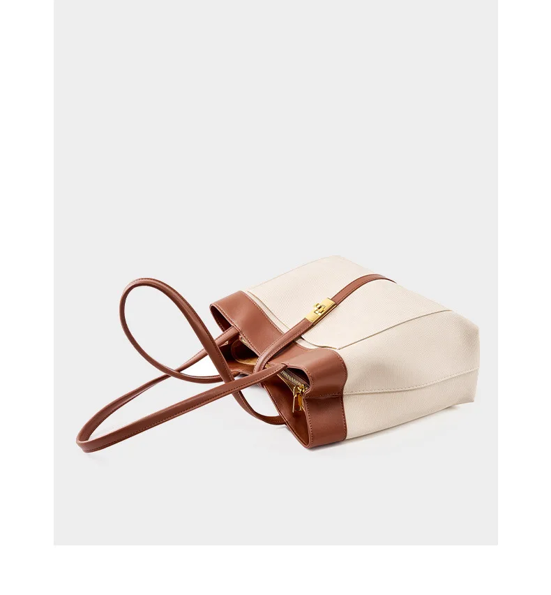 New 2024 cowhide commuter bag Large capacity Underarm bag All-in-one Tote bag Fashion trend women\'s handbag