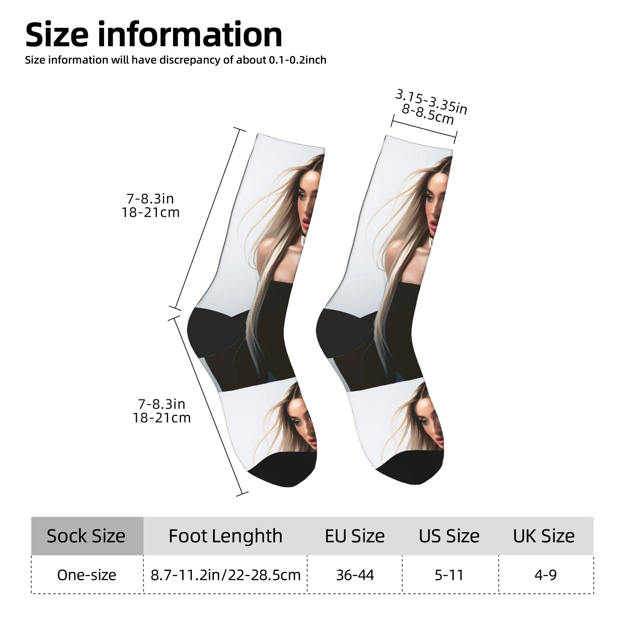 Meias masculinas unissex l-lolas i-indigos cantor espanhol meias antiderrapantes macias respiráveis inverno moderno impresso