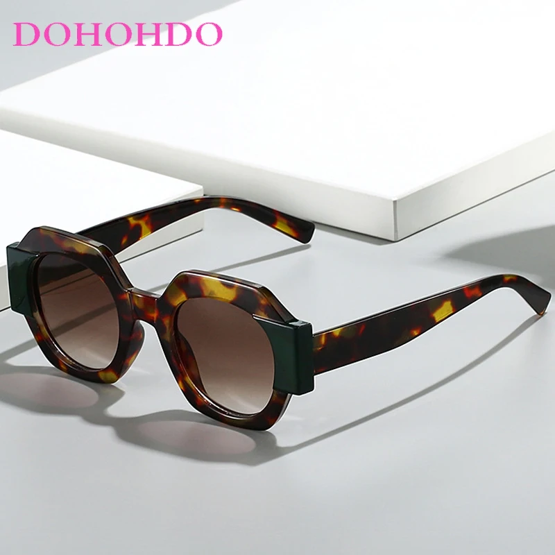 

New Vintage Big Frame Polygonal Women Sunglasses Fashion Brand Design Sunglass Men Outdoor Summer Traveling Shades Ladies UV400