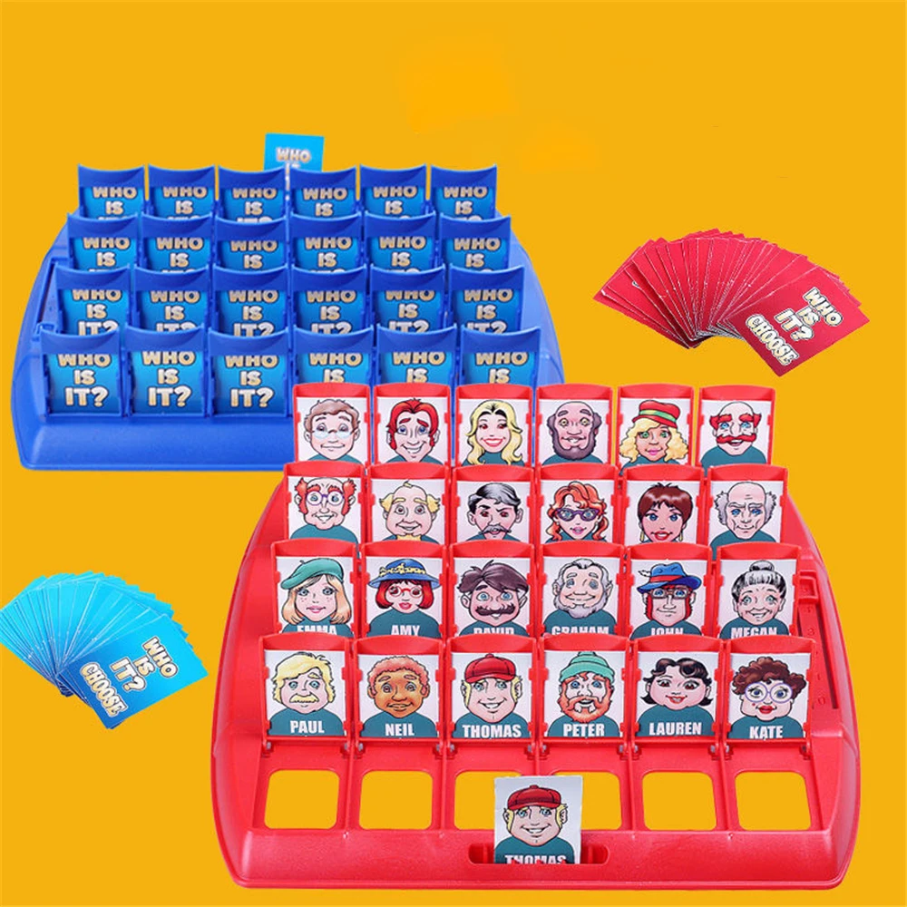 Tk Who Is It Board Game Funny Guess Who Cards Game Family Guessing Games Toys Desktop Educational Game for Kid Board Game