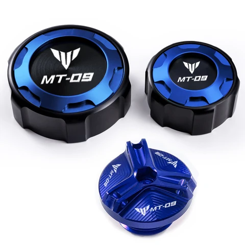 Для Yamaha MT 09 MT-09 mt09 sp 2021-2024 Аксессуары для мотоциклов Защита передней и задней тормозной жидкости с ЧПУ и крышка маслозаливной горловины