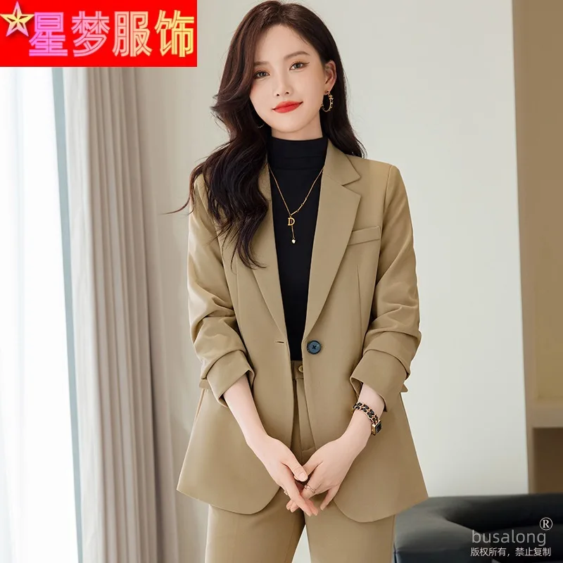 

Autumn and Winter Long Sleeves Business Wear Suit Graceful and Fashionable Formal Suit Jacket Business Manager Work Clothes Fema