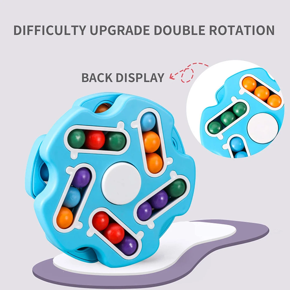 Rotating Magic Bean Adult Antistress Fidget Toy Autism ADHD Stress Relief Fingertip Toys For Kids Fidget Pad