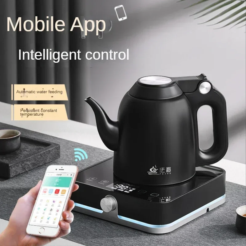 Automatic Bottom Water Feeding Electric Kettle for Tea Making Wireless Bluetooth Thermostatic Table Furniture Kitchen Appliances