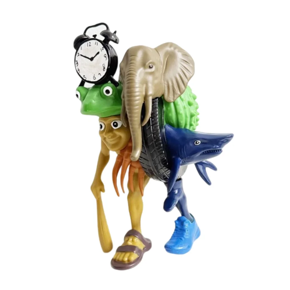 Tungtungsahur Sahur figure Tralalero Tralala toy Bombardino Crocodilo Shimpanzini Bananini decoration 3D Printed model gift doll