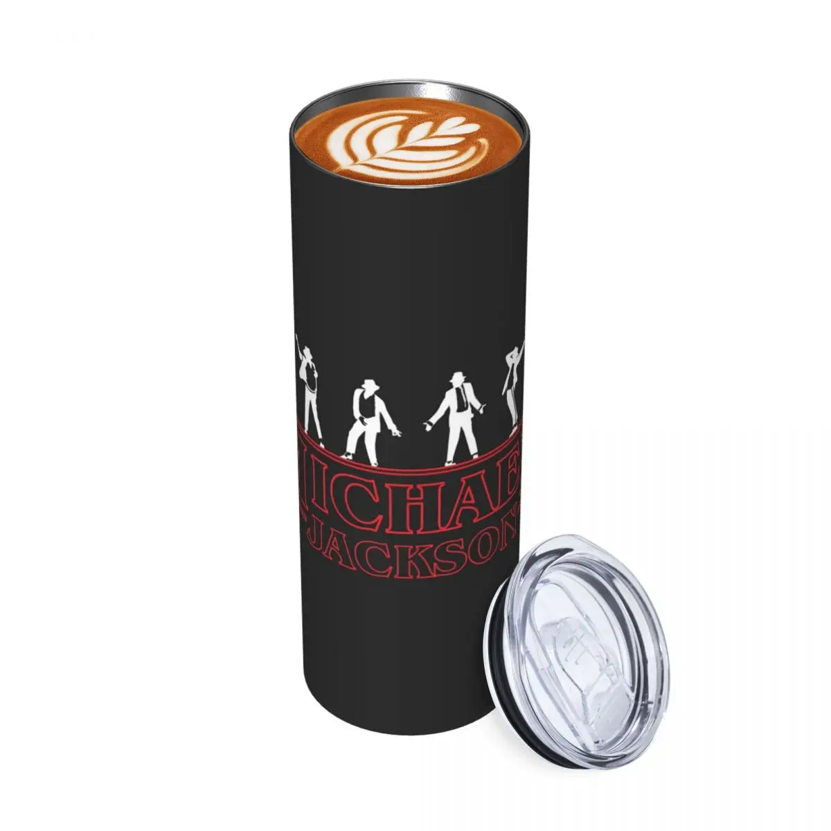 Michael Jackson Stainless Steel Tumbler Vacuum Insulated Mug Thermal Cold Cups Straws With Lid 20oz