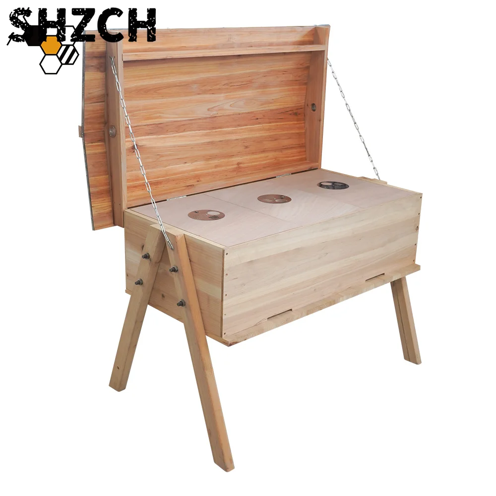 Hive for Bees 30 Frames Wooden Langstroth Top Bar Beehive Long Beehive Kenyan Top Bar Hive Horizontal Bee Hives Long