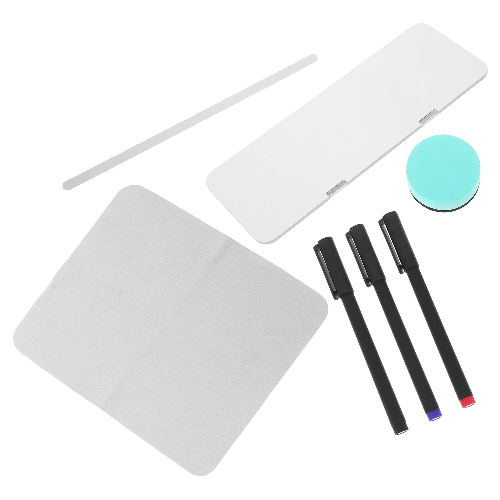 Memo Board Computer Monitor Side Mount Whiteboard Dry Erase Reusable Magnetic ganizer Reminder Office Tracker Multifunctional