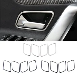 For Mercedes Benz A CLA Class W177 V177 C118 W118 2020 2021 2022 Inner Door Handle Frame Ring Trim Stainless Steel Sticker