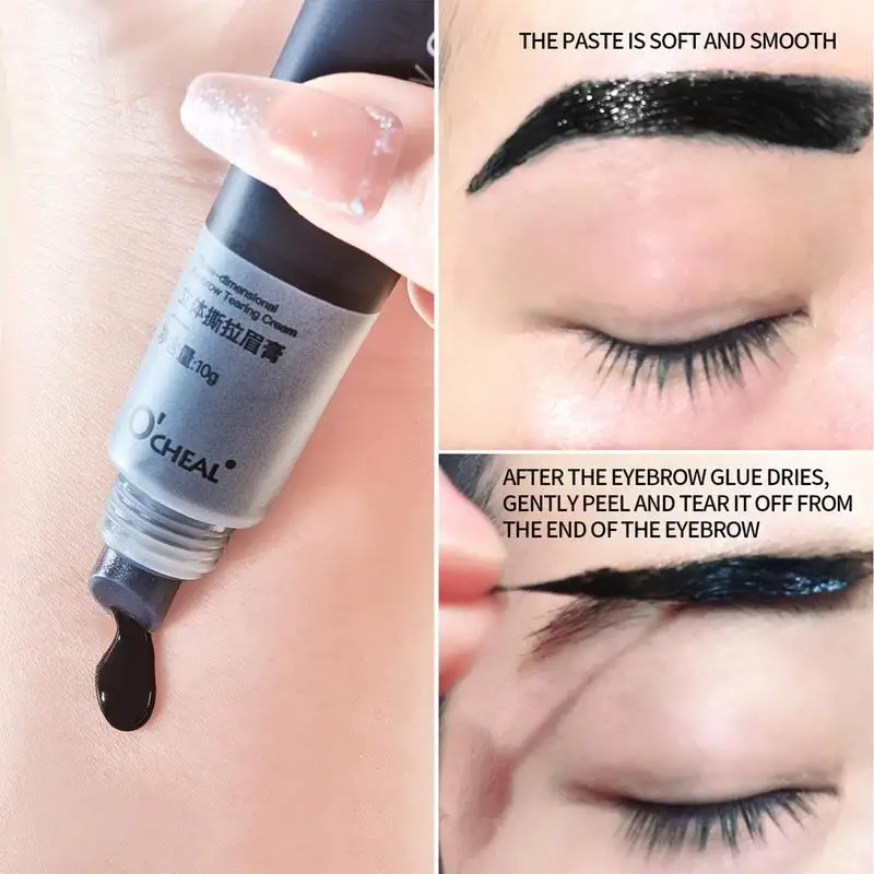 Peel Off Eye Makeup Cosmetics Permanent Eye Brow Tattoo Tint Long-lasting Waterproof Black Brown Dye crema Gel per sopracciglia Make Up