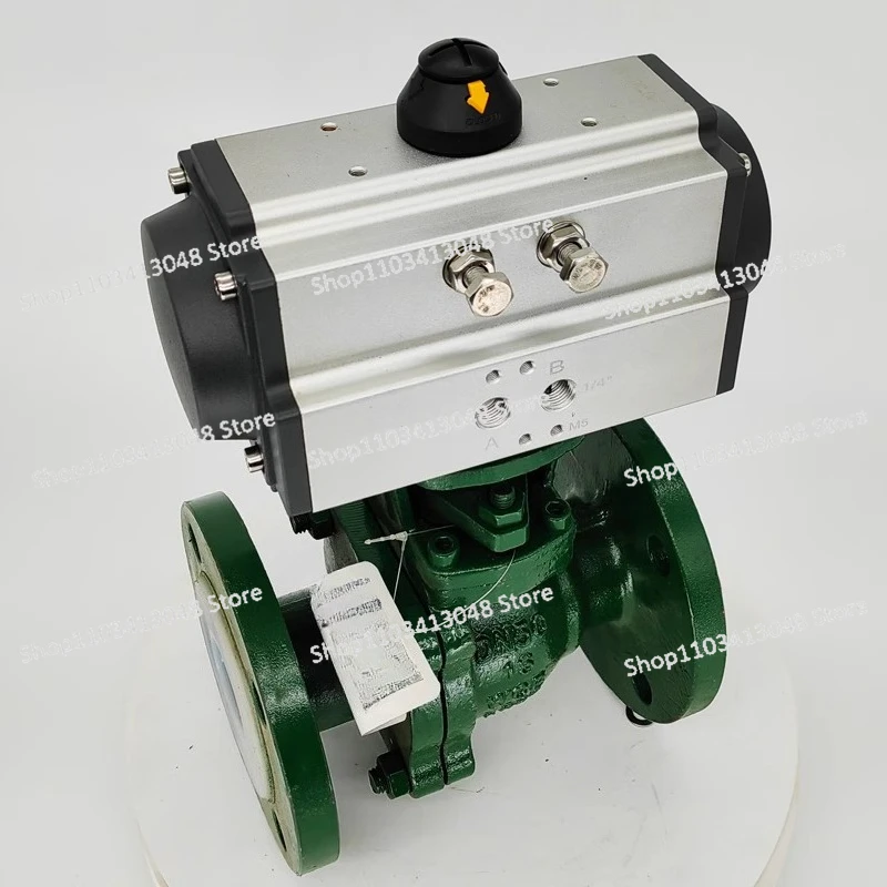 Q641F46-16C/P صمام كروي مبطن بالفلور الهوائي، صمام كروي مبطن بالفلور الهوائي DN15 DN20-DN150