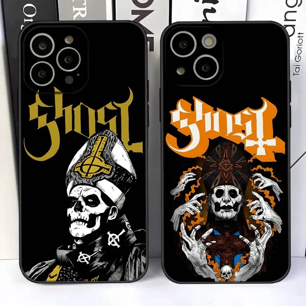 

Ghost Heavy Metal B Phone Case For iPhone 17,16,15,14,13,12,11 Plus,Pro,Max,Air,XR,XS,X,7,8 SE,Mini Silicone Soft
