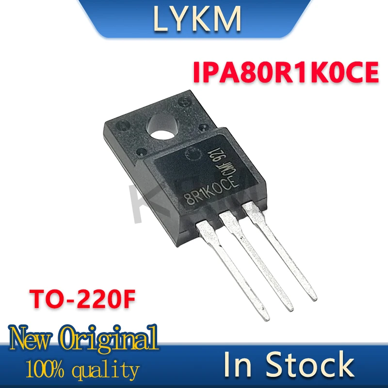 5/PCS New Original IPA80R1K0CE 8R1K0CE TO-220F 5.7A/800V N channel FET In Stock