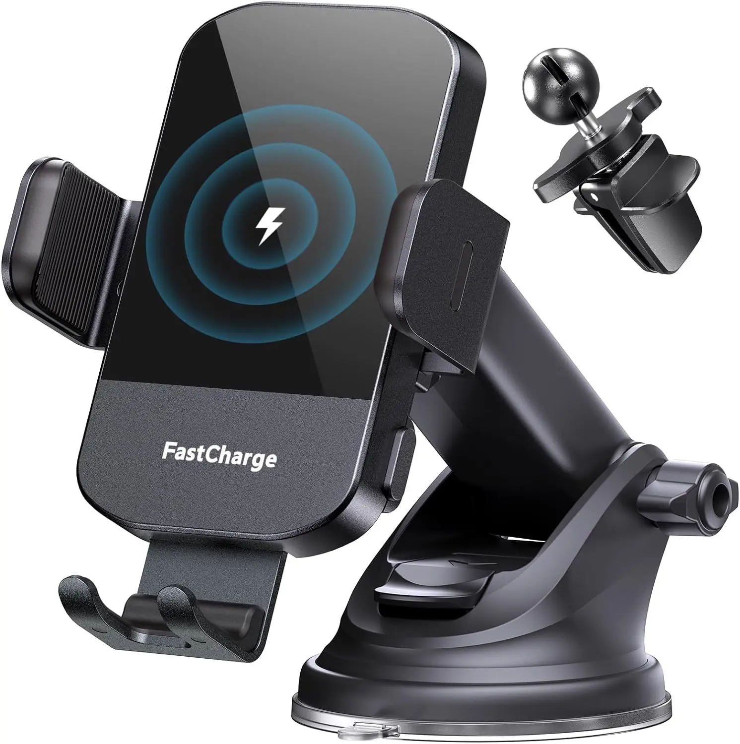 15W Fast charging Wireless Charging Bracket  Windshield Car Phone Holder Auto Clamp Intelligent Sensing For IPhone 15 Samsung