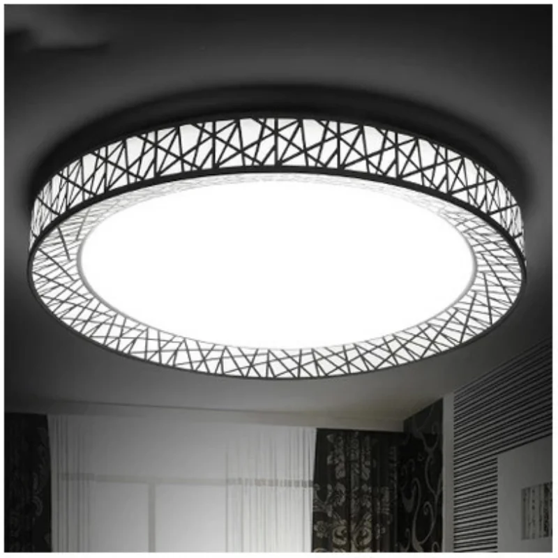 

Round bird nest LED ceiling lamp, living room lamp, atmosphere bedroom study, light and simple dining room lighting.