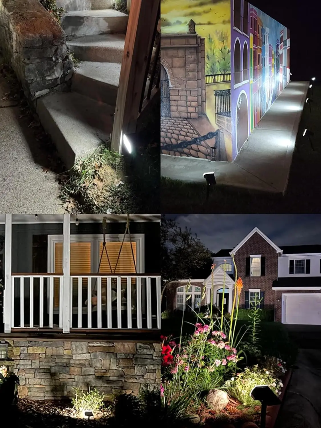 Waterproof Solar Spot Lights with 3 Modes, 56 LEDs for Outdoor Yard Garden Pathway Lighting